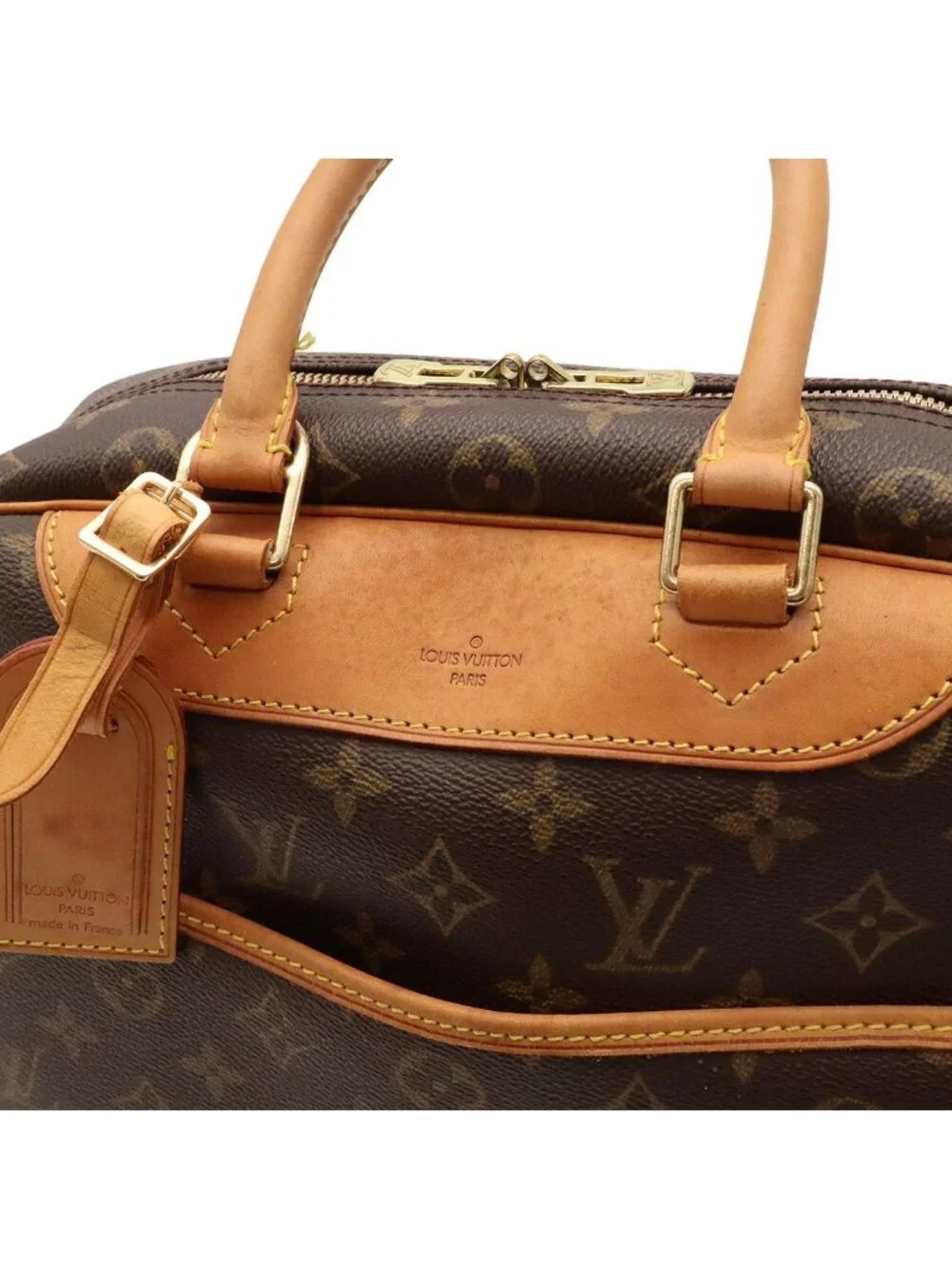 Louis Vuitton Monogram Bowling Vanity Deauville Mini Boston Bag Purse